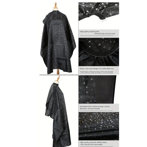 3 X Salon cape Barber’s cape hairstyling cape unisex - Picture 3 of 8